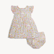 Modal Magnetic Dress & Diaper Cover Set - Bunny Blossom