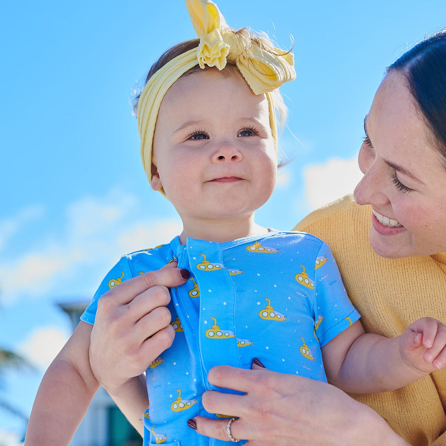 Modal Magnetic Pocket Short Romper - Dip Ship