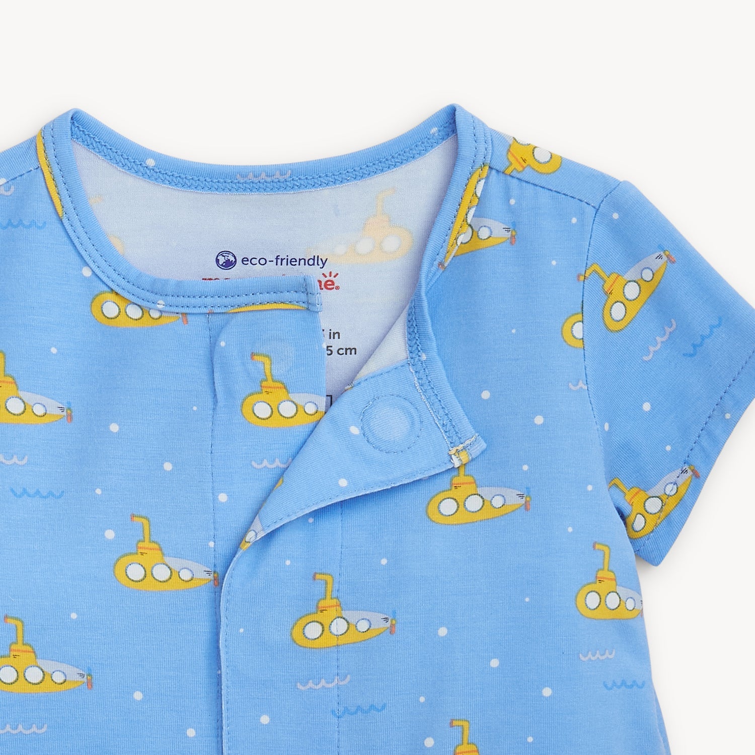 Modal Magnetic Pocket Short Romper - Dip Ship