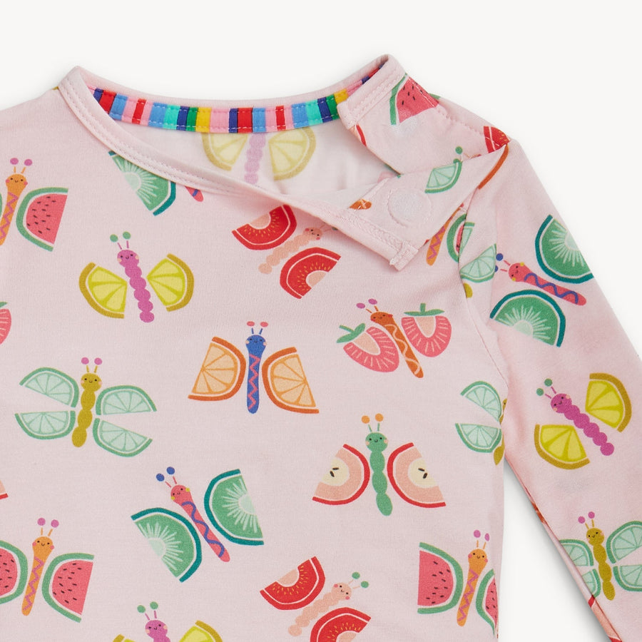 Modal Magnetic Long Sleeve Toddler Pajamas - The Fruit Flies