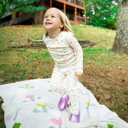 Organic Cotton Magnetic Long Sleeve Toddler Pajamas - Chicken Tender