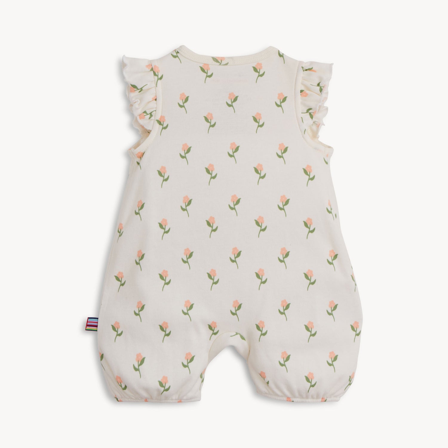 Organic Cotton Magnetic Romper - Floral Chicken Tender