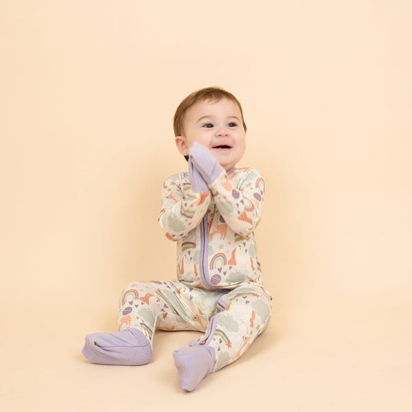 Bamboo Baby Convertible Romper - Magical Unicorns
