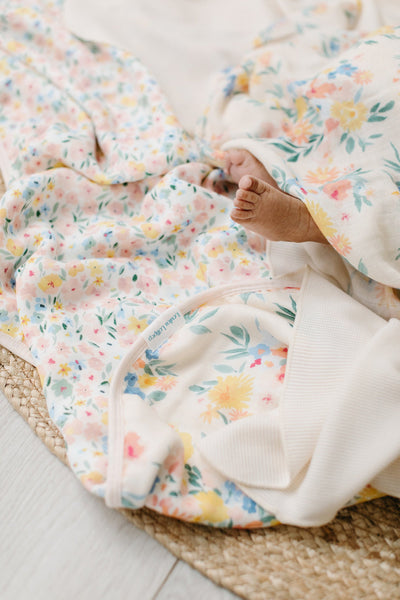 Muslin Quilt Blanket - Floral Bouquet