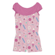 Print Summer Romper - Cake Pop Candy Dreams