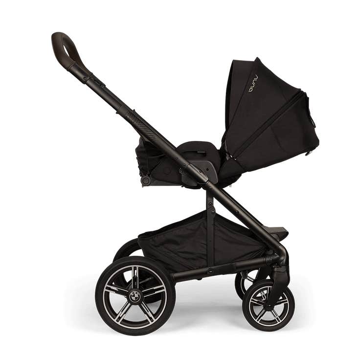 Nuna MIXX Next Stroller with Magnetic Buckle - Element (Carbon Black BMW Logo)