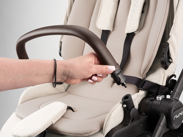 Nuna SWIV Stroller with Magnetic Buckle - Chai