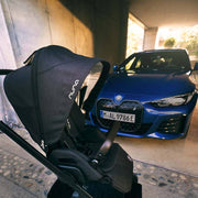 Nuna MIXX Next Stroller with Magnetic Buckle - Element (Carbon Black BMW Logo)