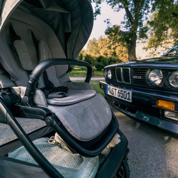Nuna TRIV Next Stroller - Graphene (Medium Graphite Gray BMW Logo)