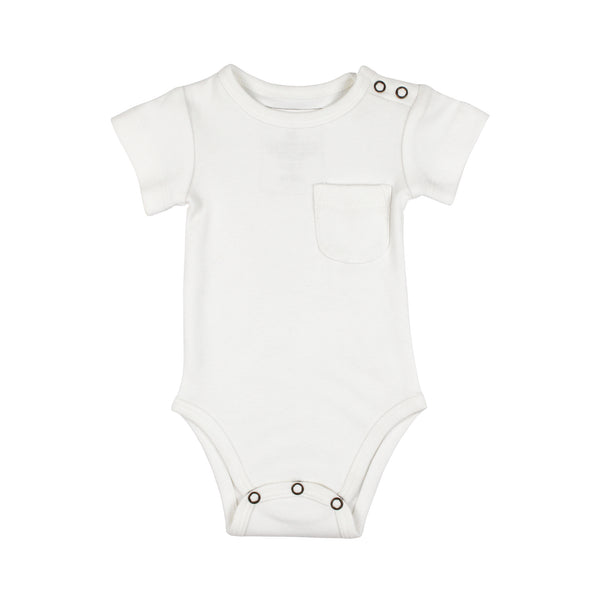 Organic Short-Sleeve Bodysuit - White