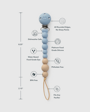 OneC™ Silicone Pacifier Clip - Various Colors