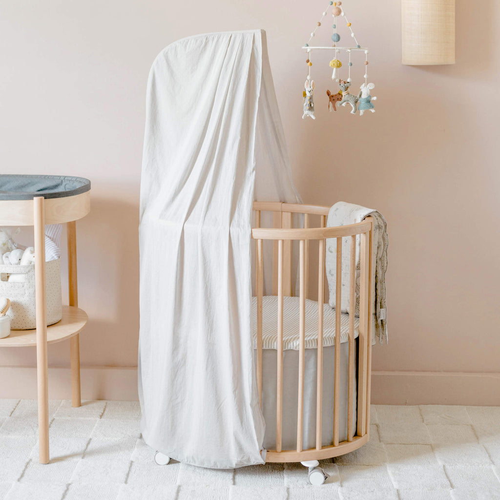 stokke crib with canopy Stokke Sleepi Canopy V3 - Pehr