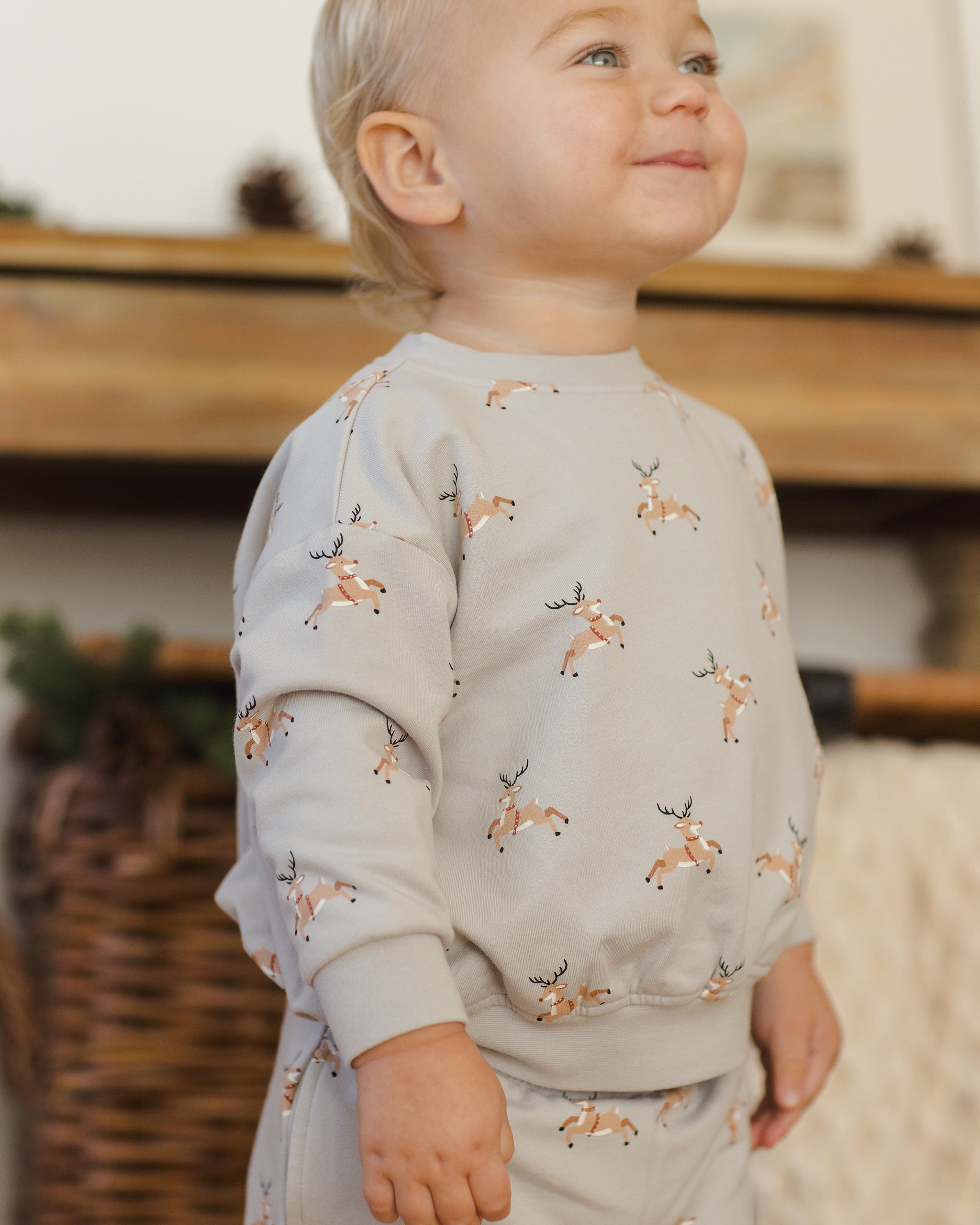 Relaxed Fleece Sweatshirt - Reindeer