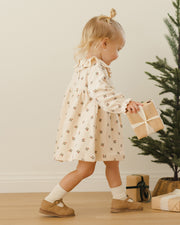 Velour Baby Dress - Holly Berry