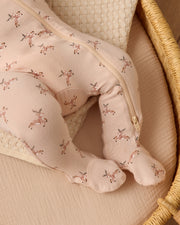 Bamboo Zip Footie - Reindeer