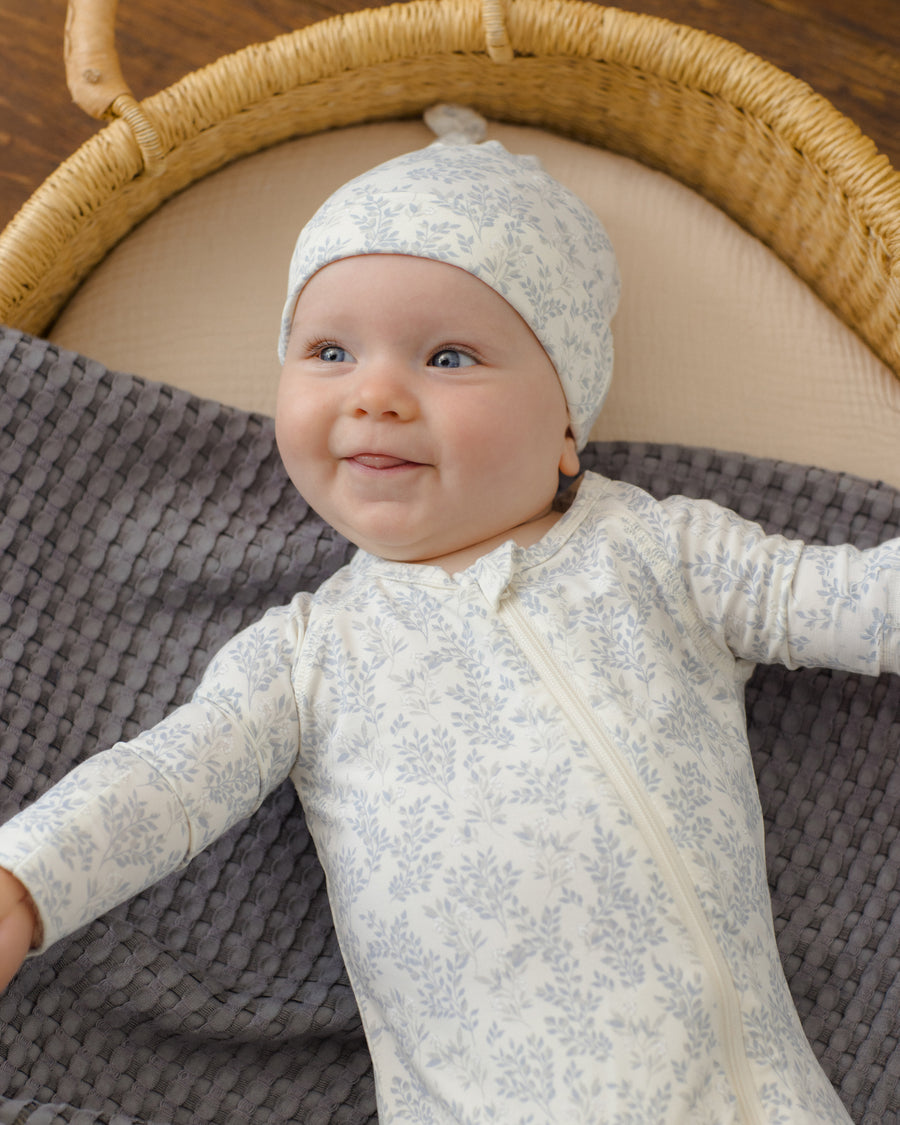 Bamboo Zipped Sleeper - Cloud Floral