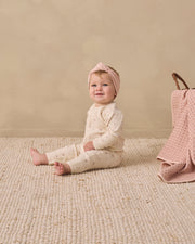 Ribbed Baby Jumpsuit - Fall Ditsy