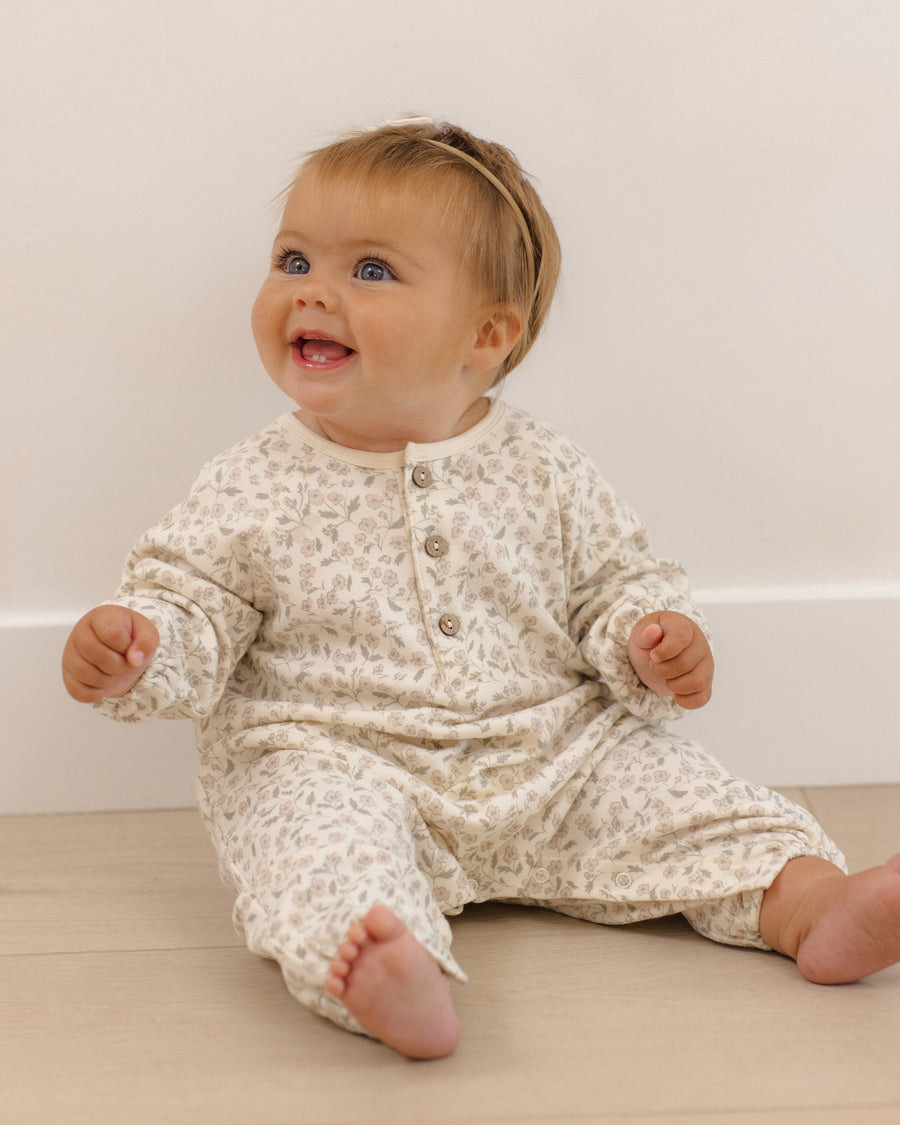 Henley Bubble Jumpsuit - Floret