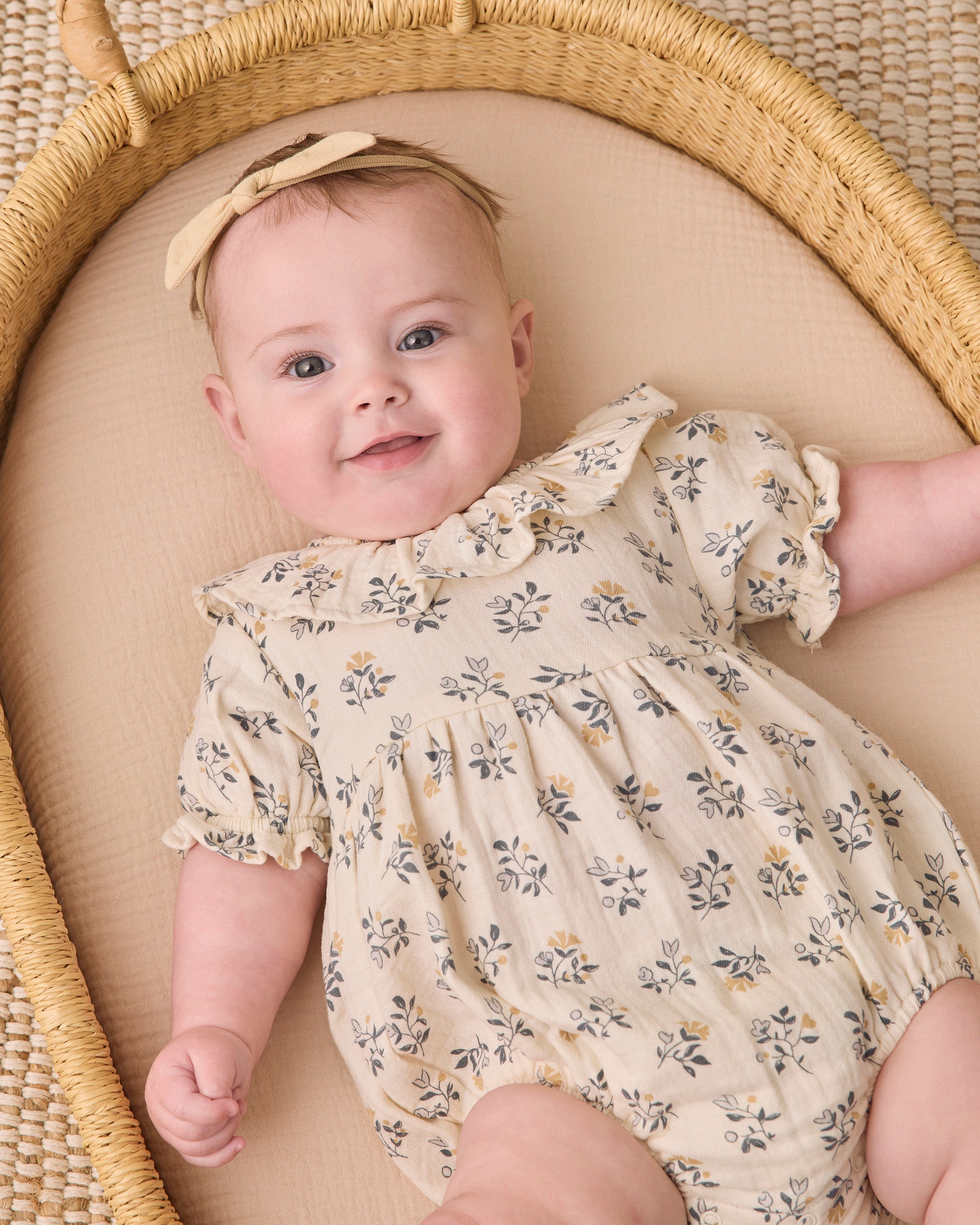 Collared Romper - French Floral