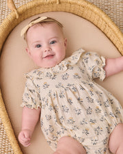 Collared Romper - French Floral