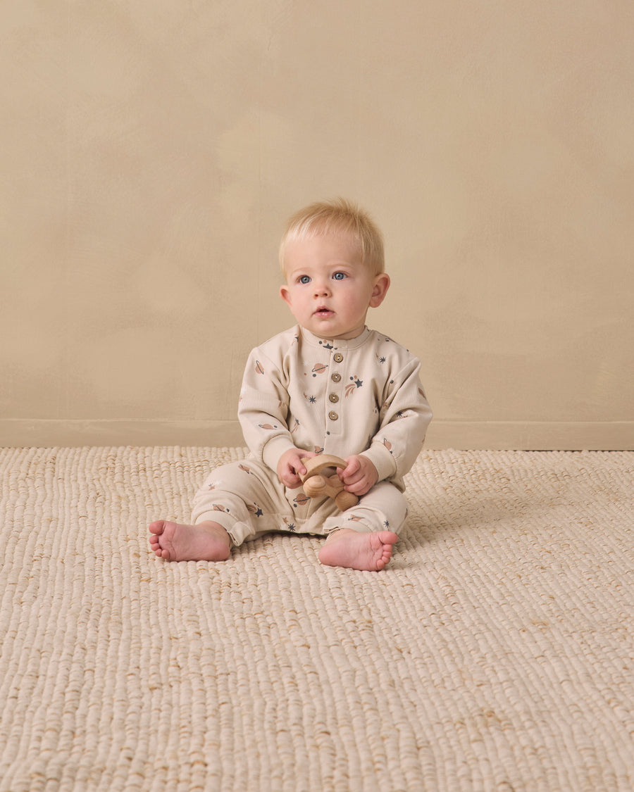 Relaxed Fleece Jumpsuit - Space