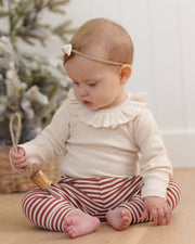 Ruffle Collar Bodysuit - Natural