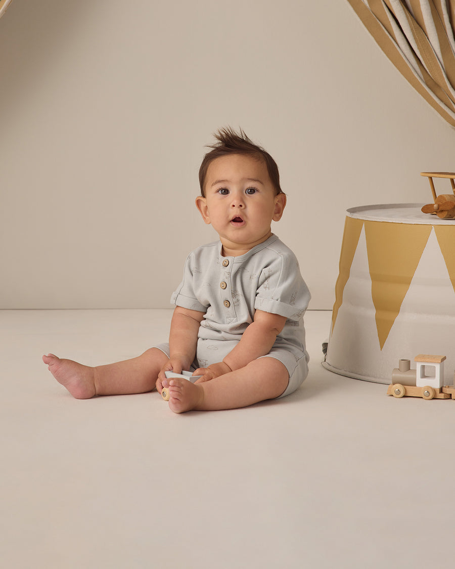 Short Sleeve One-Piece - Airplanes