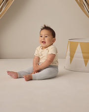 Short Sleeve Bodysuit Pack - Race Car and Oat Micro Stripe