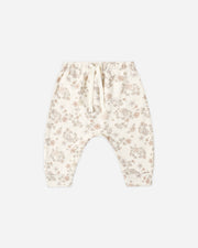 Drawstring Pants - Floral Vine