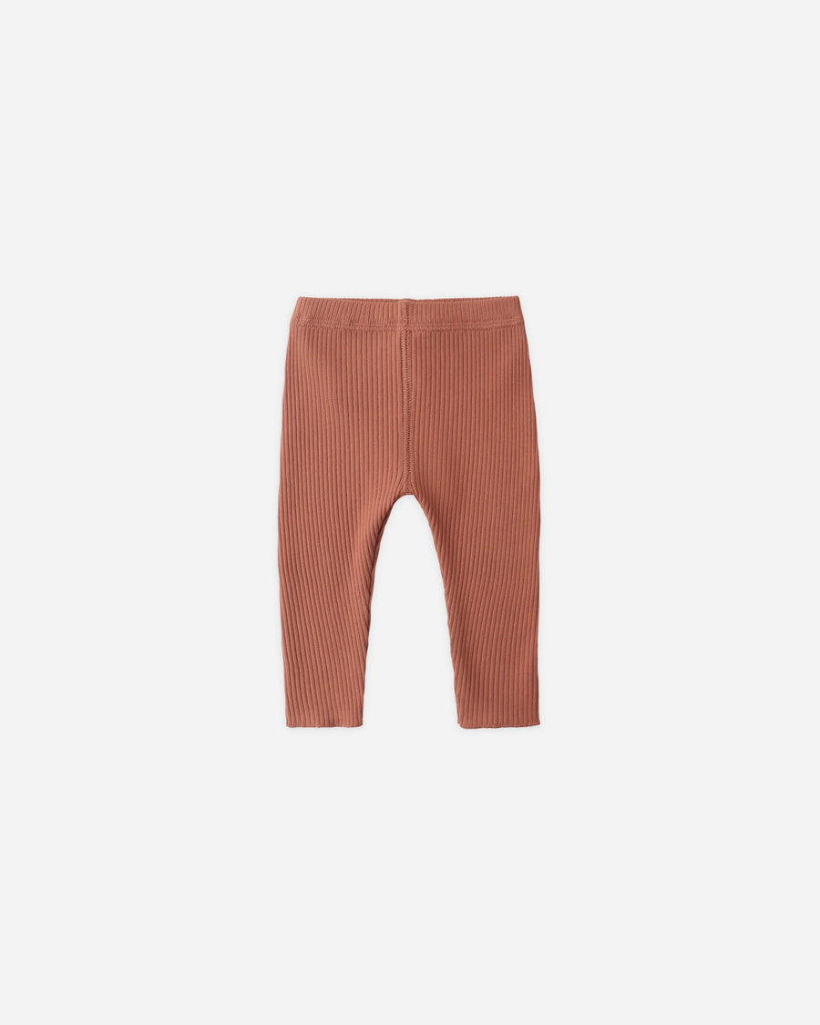 Ribbed Leggings - Red