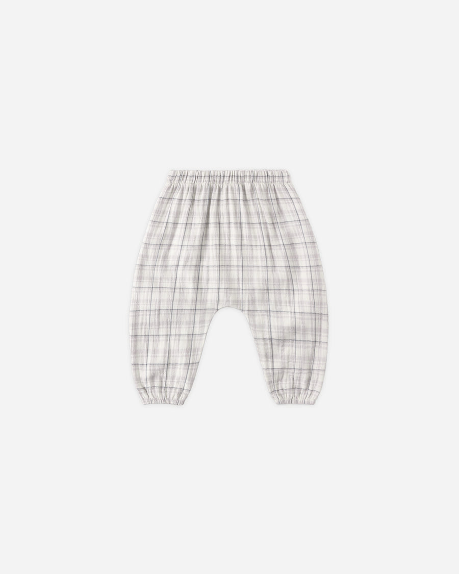 Woven Pant - Blue Plaid