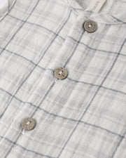 Woven Jumpsuit - Blue Plaid