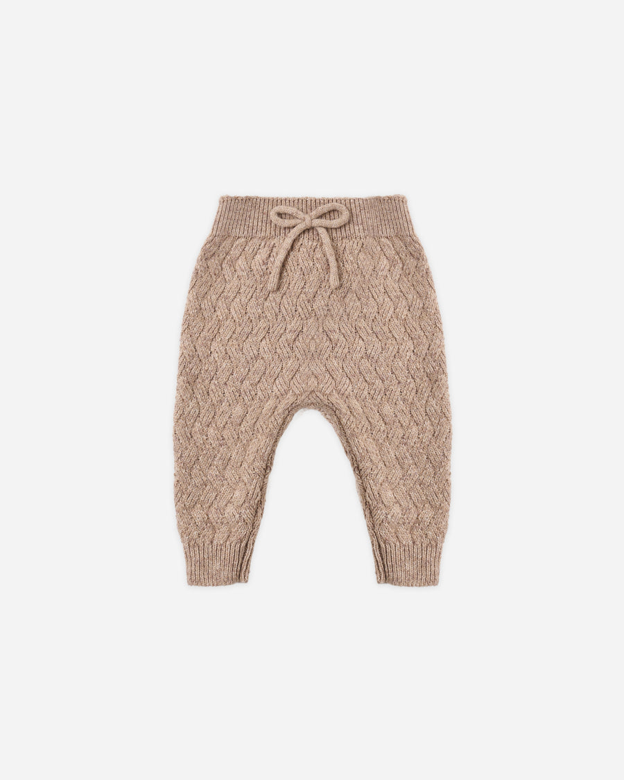 Knit Pant - Heathered Almond