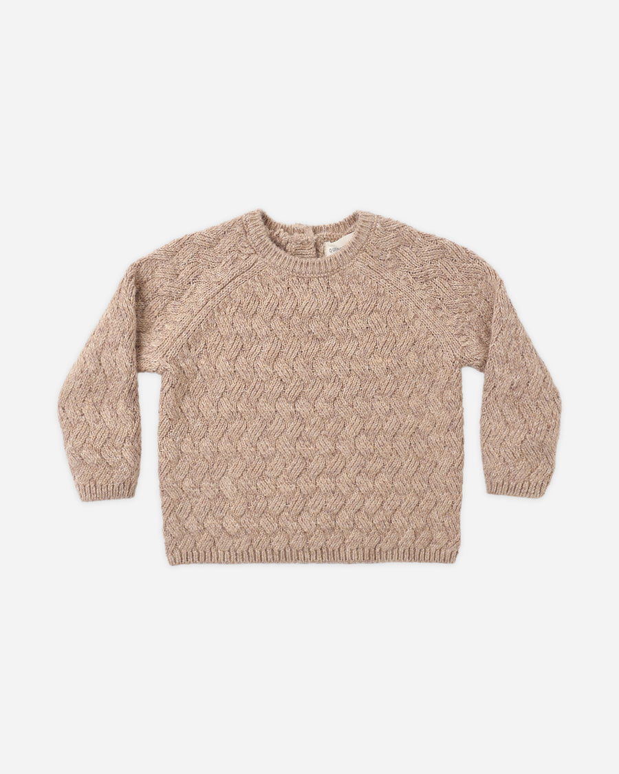 Knit Sweater - Heathered Almond