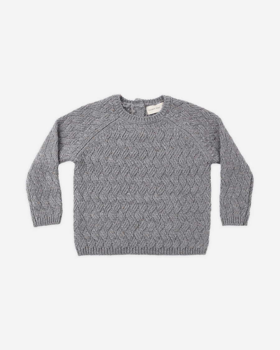 Knit Sweater - Heathered Slate