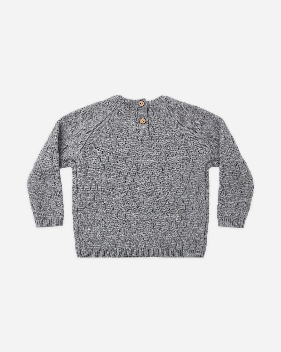 Knit Sweater - Heathered Slate