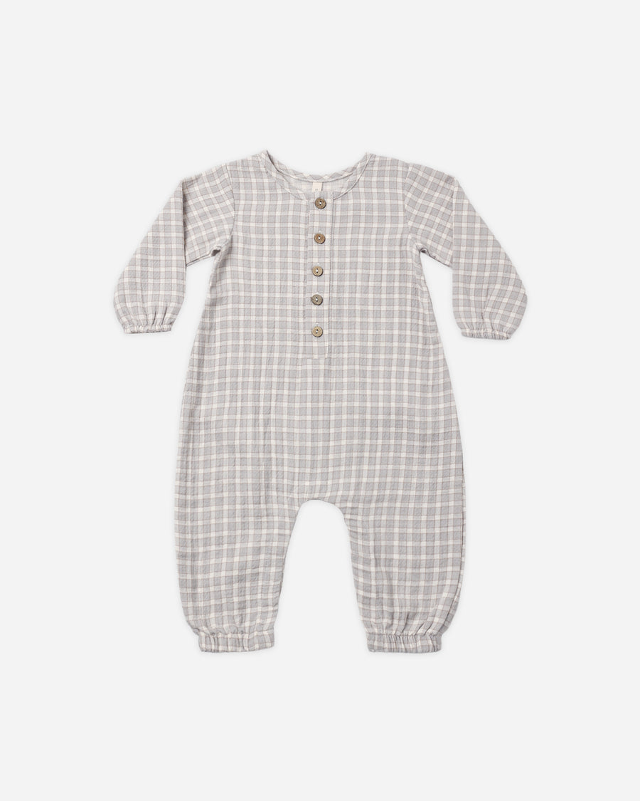 Woven Jumpsuit - Blue Gingham