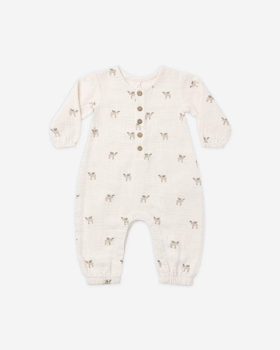 Woven Jumpsuit - Moose