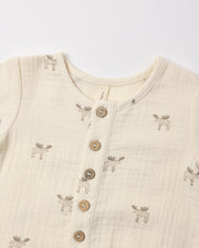 Woven Jumpsuit - Moose