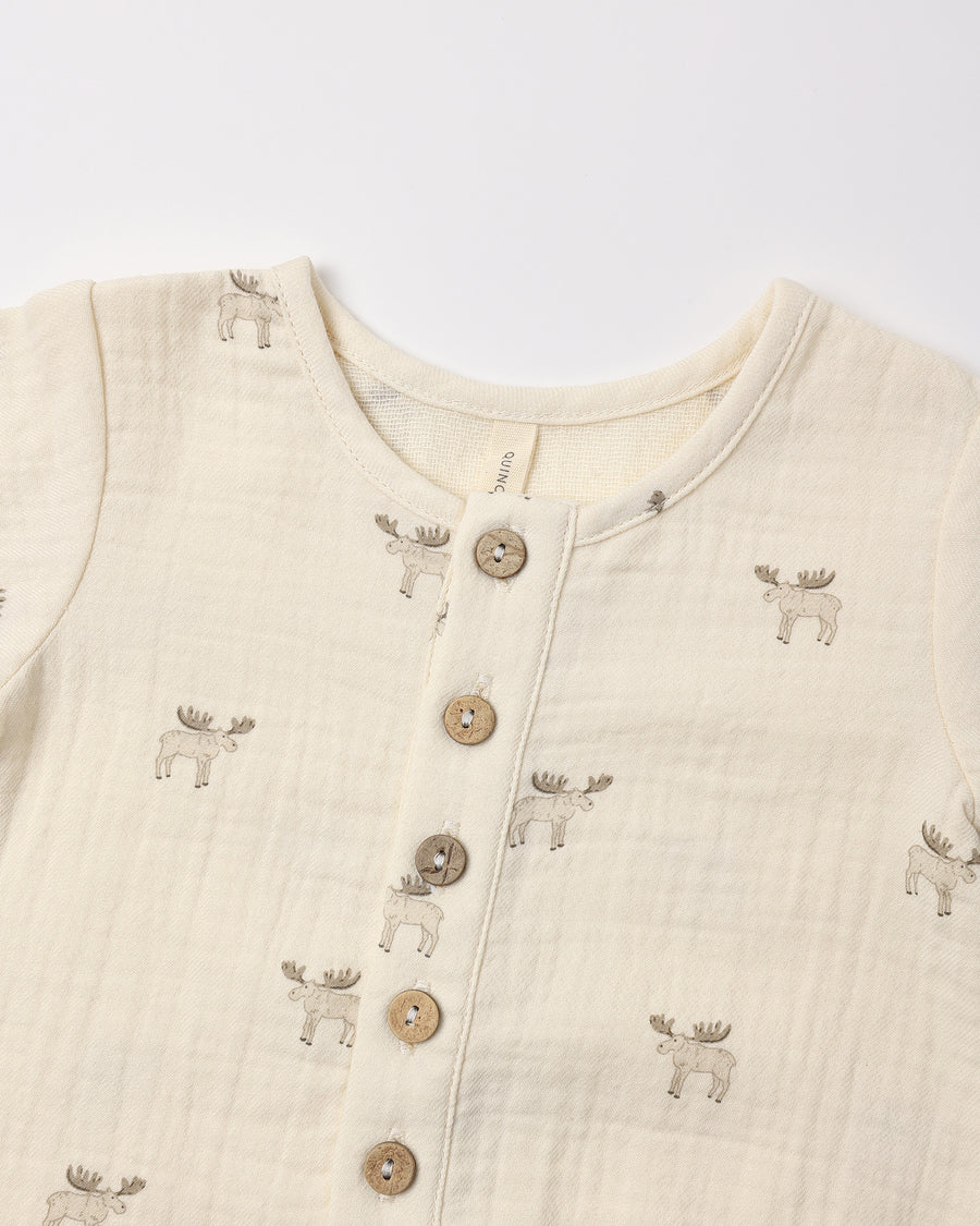 Woven Jumpsuit - Moose