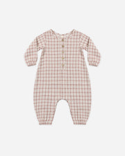 Woven Jumpsuit - Christmas Plaid