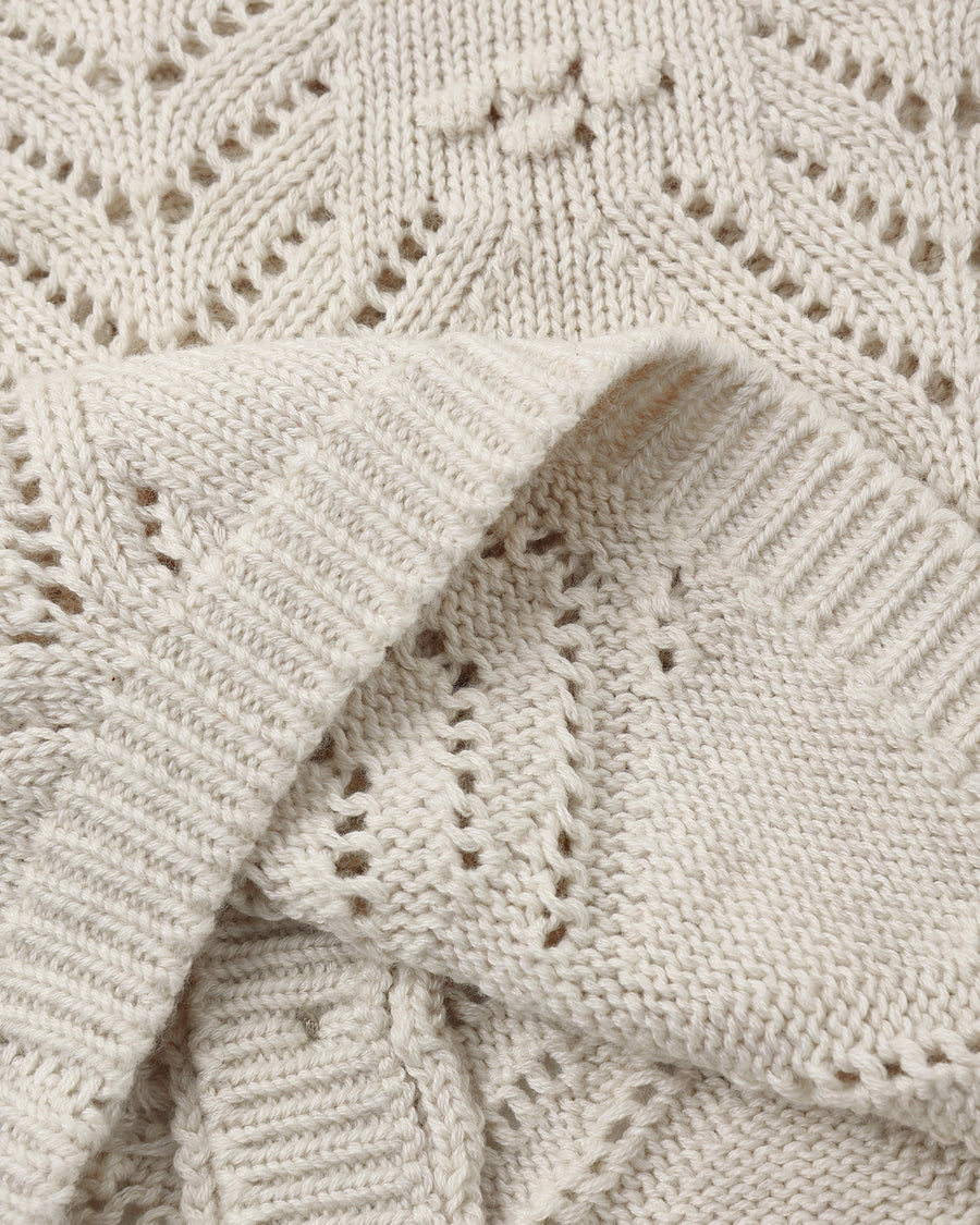Knit Cardigan - Heathered Oatmeal