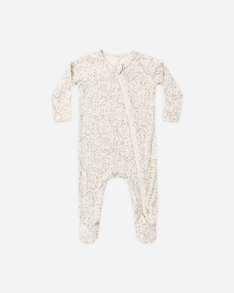 Bamboo Zipped Sleeper - Bloom