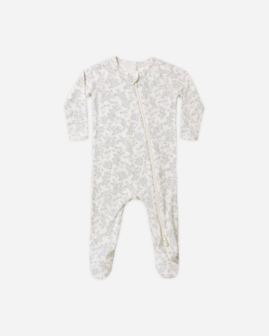 Bamboo Zipped Sleeper - Cloud Floral