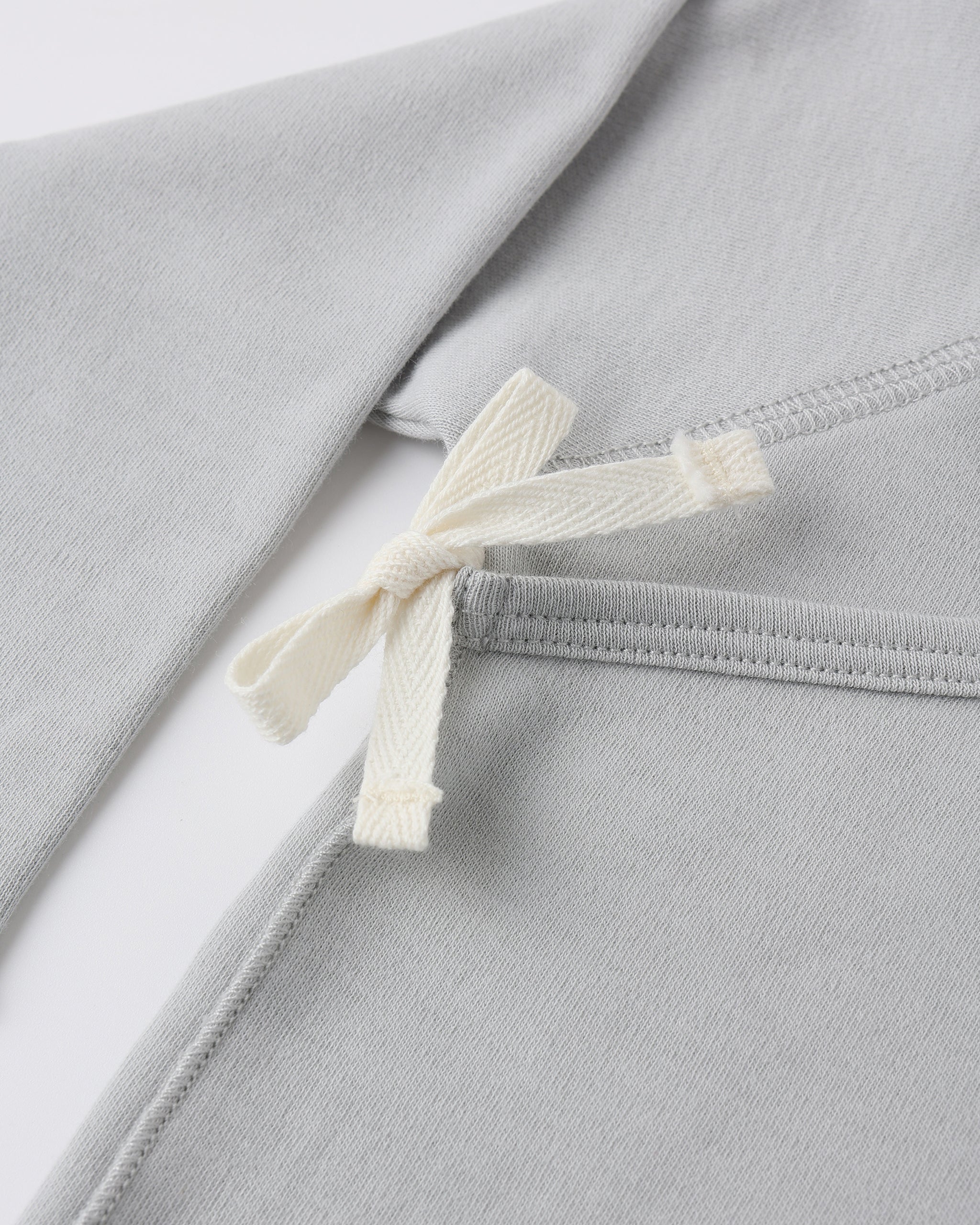 Wrap Top and Footed Pant Set - Sky