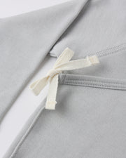 Wrap Top and Footed Pant Set - Sky