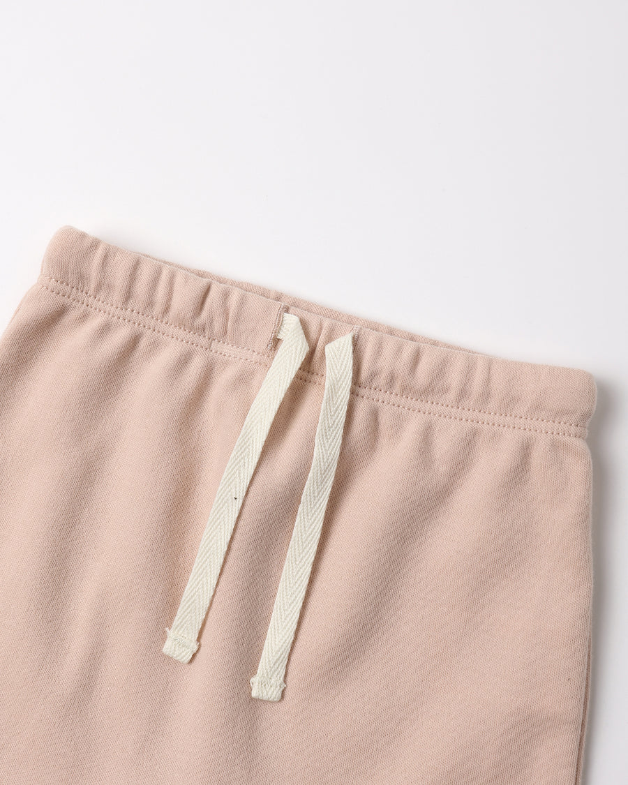Wrap Top and Footed Pant Set - Dusty Rose