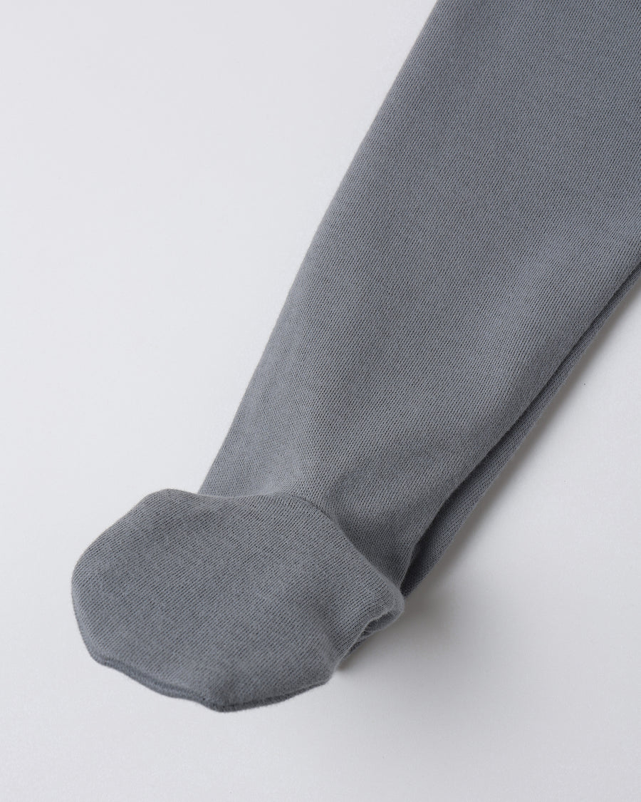 Wrap Top and Footed Pant Set - Slate