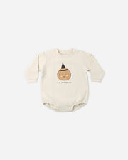 Crewneck Bubble Romper - Lil Pumpkin