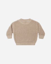 Chunky Knit Sweater - Heathered Latte